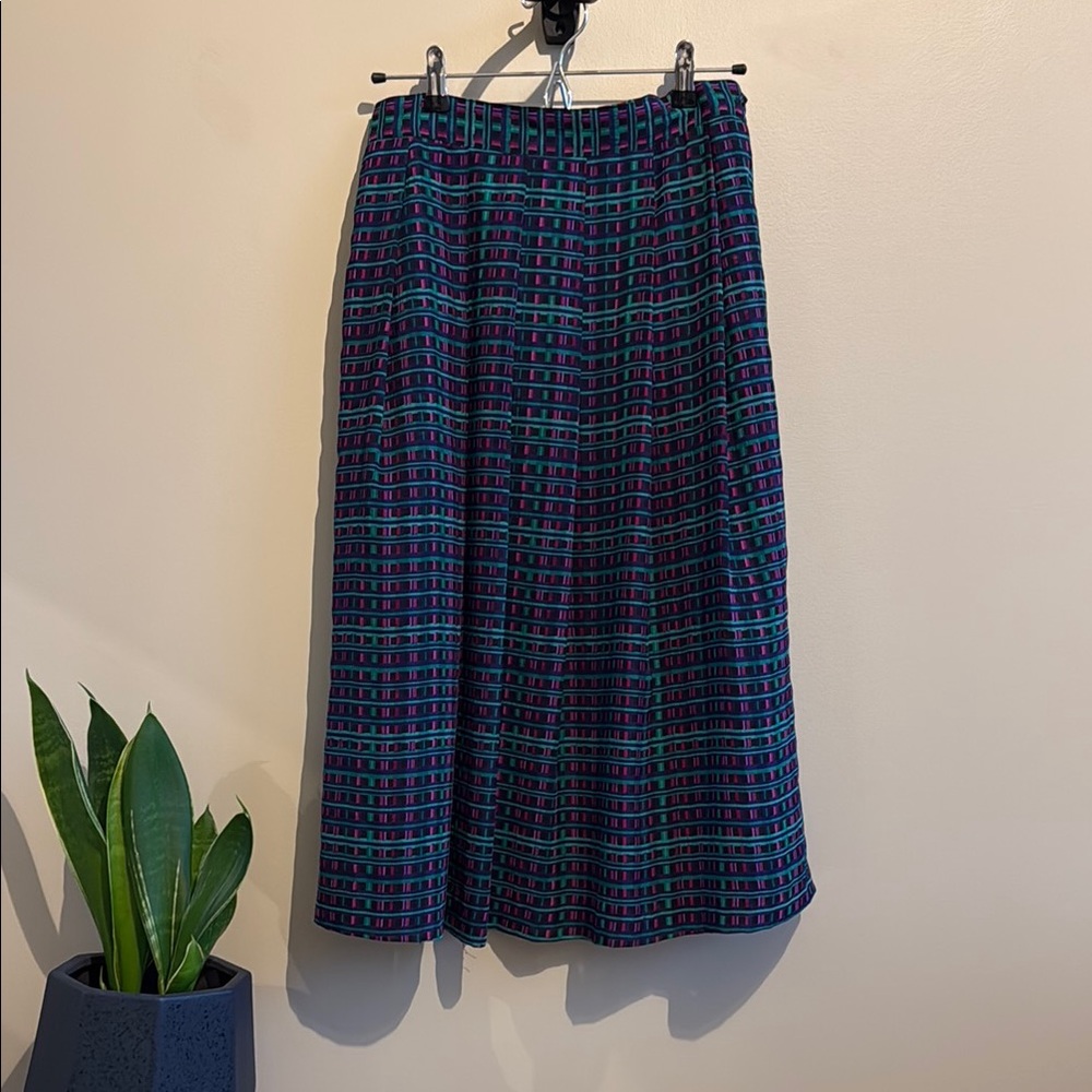 Vintage Multicolor Patterned Women's Skirt